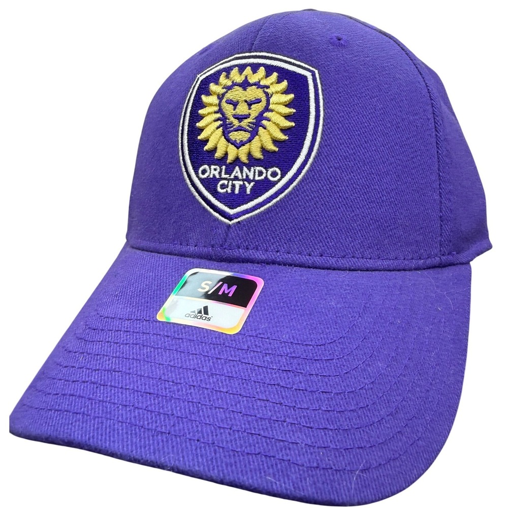 Adidas Orlando City SC MLS Basic Flex Hat Purple S/M New 20803315